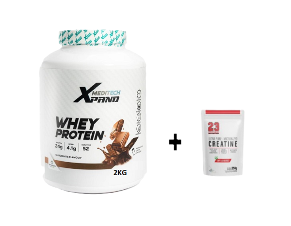 Xpand Whey (Chocolate Flavour)+Free CREATINE-250Gr