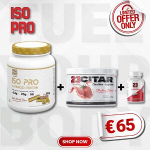 23 Fitness ISO Advanced Protein( Rose/Dubai Flavour)+Pre Workout + L-Carnitine 500Mg