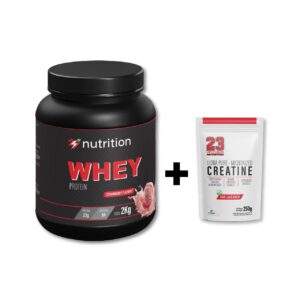 247-whey-strawberry 247 Nutrition Whey (Strawberry Flavour)+Free CREATINE-250Gr