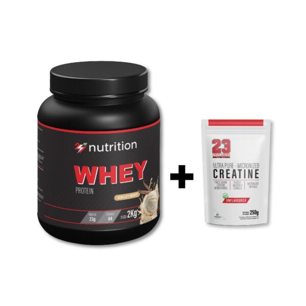 247 Nutrition Whey (Vanilla Flavour)+Free CREATINE-250Gr