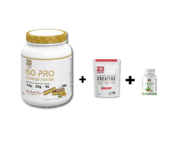 23 Fitness ISO Advanced Protein(Dubai Flavour)+Creatine+Ashwagandha Caps