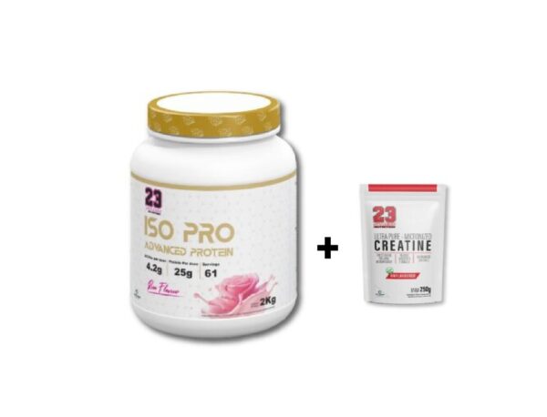 23 Fitness ISO Advanced Protein( Rose Flavour)+Creatine Monohydrade 250g